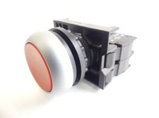 Pulsador luminoso rojo EATON M22-K10 + M22-CLED-R