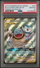 2019 POKEMON SUN & MOON COSMIC ECLIPSE FULL ART/BLASTOISE & PIPLUP GX PSA 10