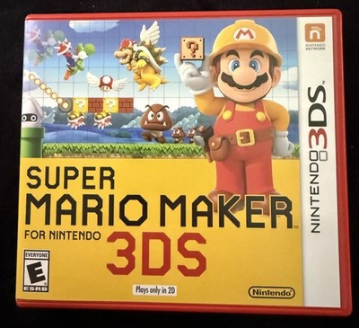 2016 Super Mario Maker for 3DS Nintendo Red Case