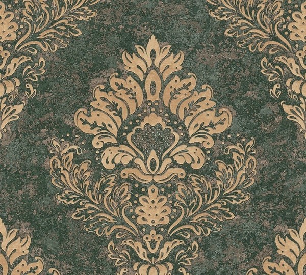 Vliestapete Barock Design Beige GrüN Metallic Livingwalls 37901-1 (2,25€/1Qm)-image