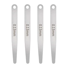 4pcs Metric Thickness Feeler Gauge 0.13mm Single Blade Tapered Feeler Gauge