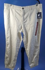 NWT Women's Gap Elastic Back Button Front Twill Jogger Birch Size XL