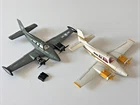 Dinky Beechcraft Airplane Lot. Vintage. England. Used