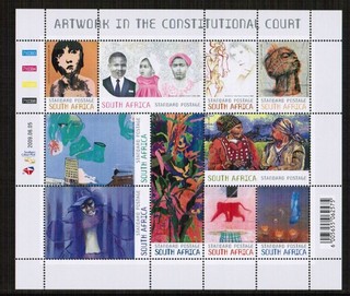 South Africa 2009 Artwork Miniature Sheet Unmounted Mint
