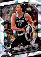 Megan Gustafson 2025 Panini Prizm WNBA Ice #49 Las Vegas Aces
