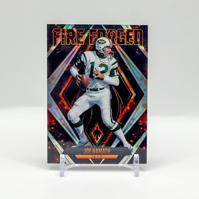 2022 Panini Phoenix #FF-4 Joe Namath Fire Forged Silver Lazer