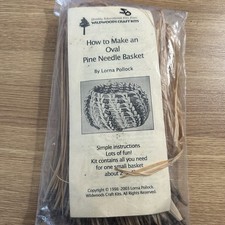 Wildwoods Craft Kits - Oval Pine Needle Basket - Brand New - Vintage