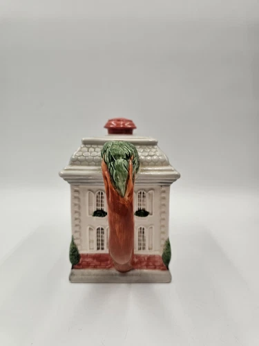 Fitz and Floyd Vintage Chateau teapot 1986 Ceramic Tree Handle - Picture 7 of 18