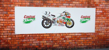 Honda RC45 Banner Motorcycle Workshop   Bike Motorsport Garage Wall Display