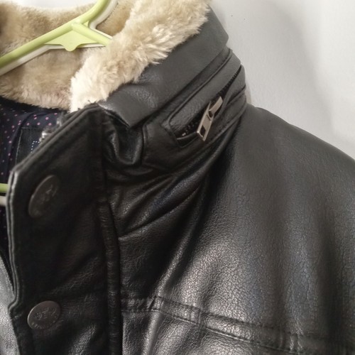 Emporio Armani Men's Faux Leather Black Jacket Size XL NWT Designer Fashion - Picture 3 of 22