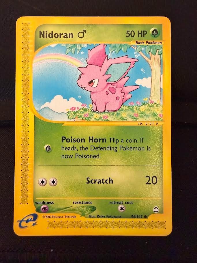 Pokemon Aquapolis Nidoran Male Common (96/147) Aquapolis NM