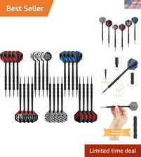 Durable Steel Tip Darts - 18 Gram Set with Copper-Covered Barrel for Excellence