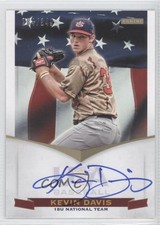 2012 Panini USA Baseball National Team 18U Signatures /349 Kevin Davis Auto 0x5