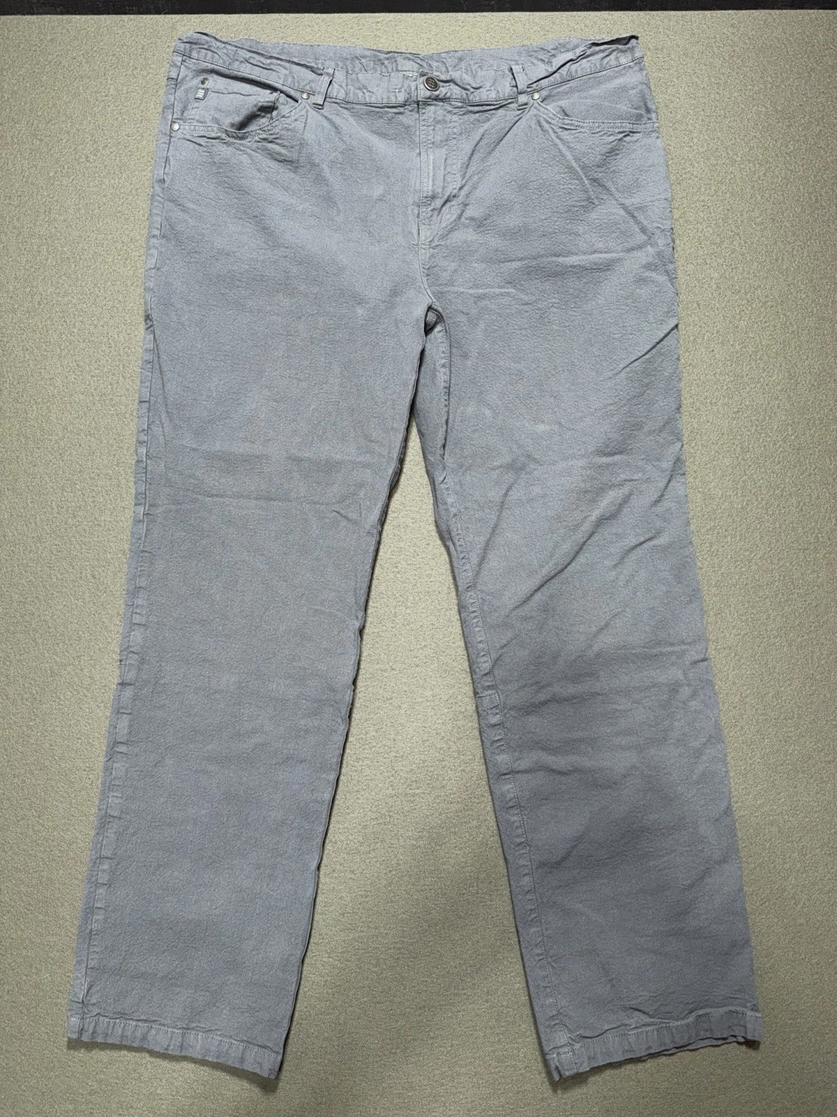 Free Fly Pants Mens Stretch Canvas 5 Pocket Cotton Bamboo Gray Size 40 X 31