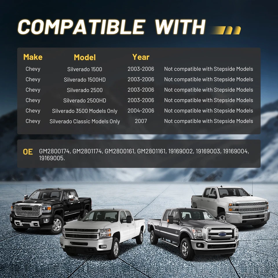 LED Tail Lights Fits 2003-2006 2005 Chevy Silverado GMC Sierra 1500 2500HD 3500 - Imagem 2 de 4