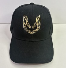 Pontiac Trans Am Hat Baseball Cap Firebird Embroidered 73-78 Black Gold 70s