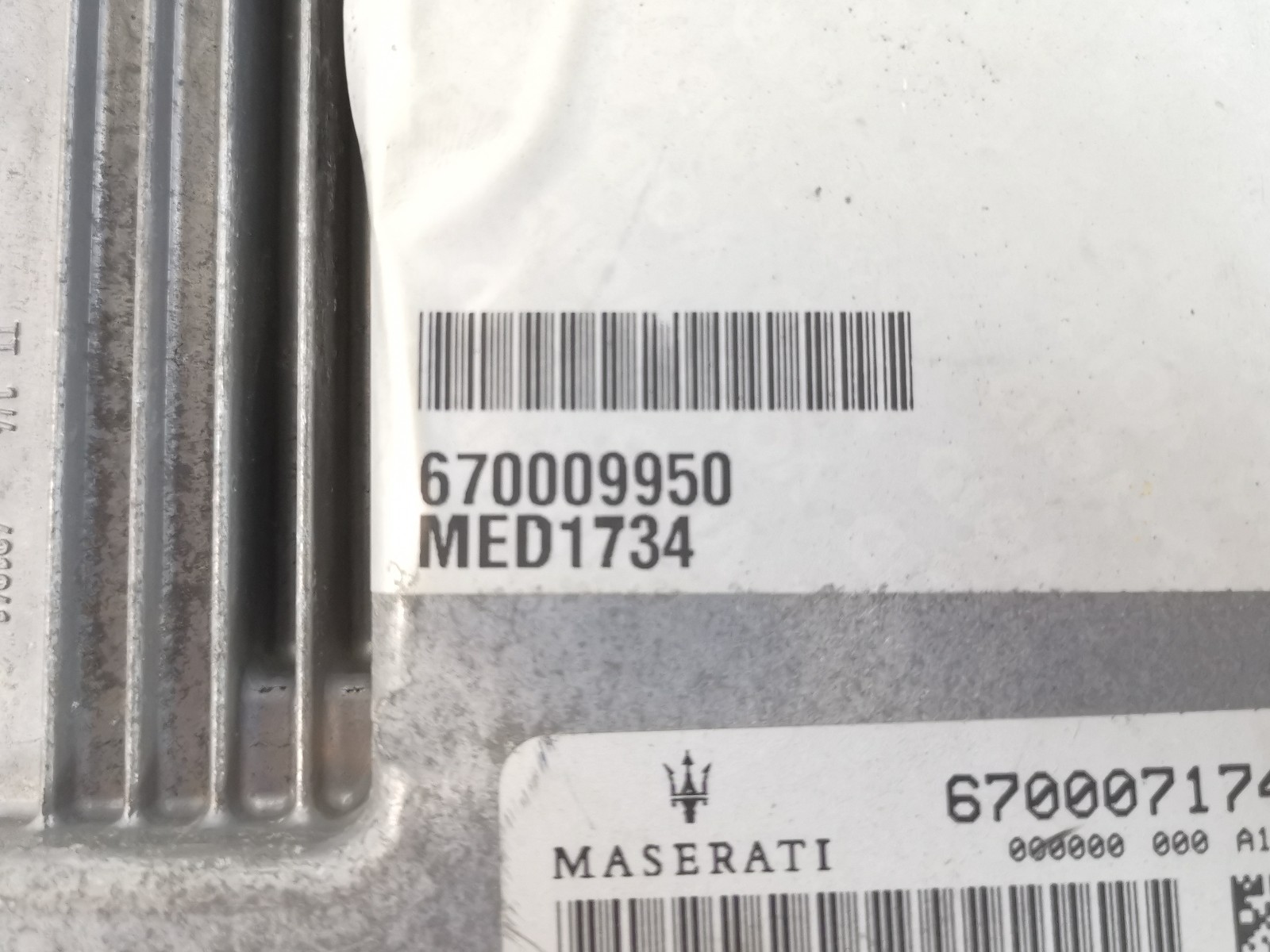 Maserati Ghibli S Q4 2014 Engine control unit P/N 670007174