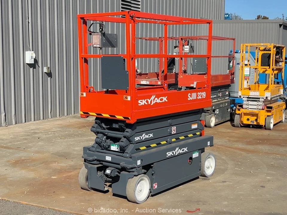 2019 Skyjack SJIII 3219 19' Electric Scissor Lift Man Aerial Platform bidadoo