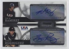 2010 Bowman Sterling USA Baseball Dual Nick Ramirez Steven Rodriguez Auto 0s3