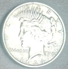 1924 PEACE SILVER DOLLAR PHILADELPHIA NICE COIN MINTED 102 YEARS AGO *NO RESERVE