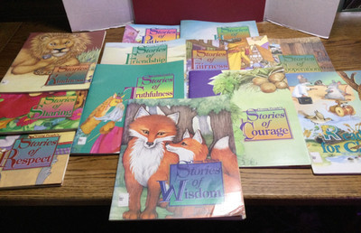 Set of 6 Young Virtue Stories: Kindness Courage Respect Sharing Value