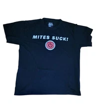 NPK Industries "Mites Suck" Promotional black Crewneck  Short-sleeved T-Shirt L