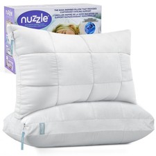 Nuzzle Cooling Adjustable Pillow for Side Sleepers
