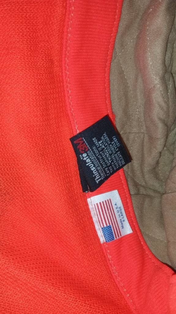 Vintage Cabelas Thinsulate Solid Orange - Thinsul… - image 2