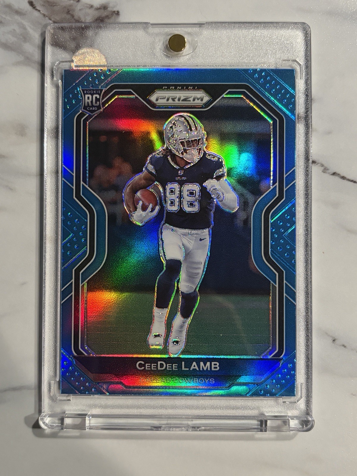 2020 Panini Prizm CeeDee Lamb (RC) Light Blue Rookie #334 Cowboys SP