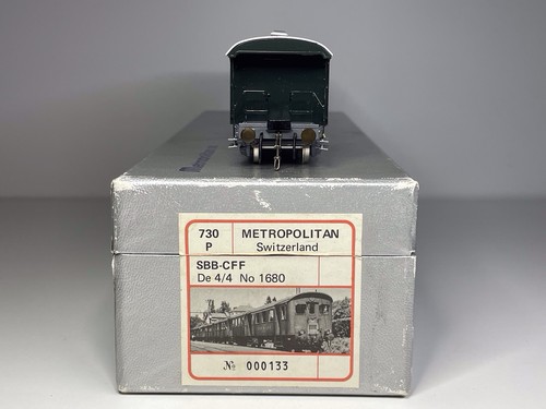 Rare Metropolitan SA Switzerland 730P DE 4/4 Control Car #1680 SBB CFF HO Scale - Picture 9 of 22