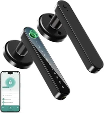 Traditional Style Fingerprint Lock with Keypad - Secure Keyless Entry Solution