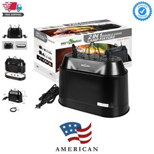 Dual Reptile Light Fixture 2 in 1 Deep Dome Lamp Fixture, Double-Layer Connec...