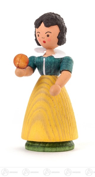 Miniatur Schneewittchen H=Ca 6 Cm Neu Erzgebirge Weihnachtsfigur Holzfigur-image