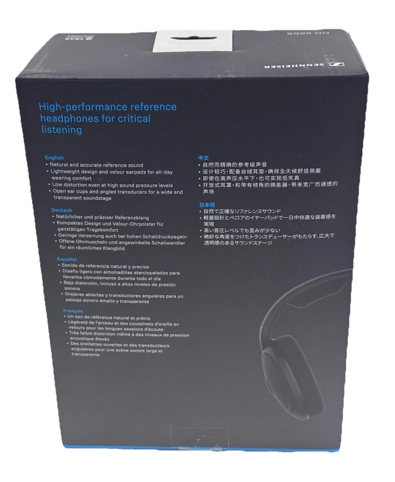 Sennheiser AURICULARES HD 560S Head-Band 3.5 MM Connector Black NIB - Image 2 of 3