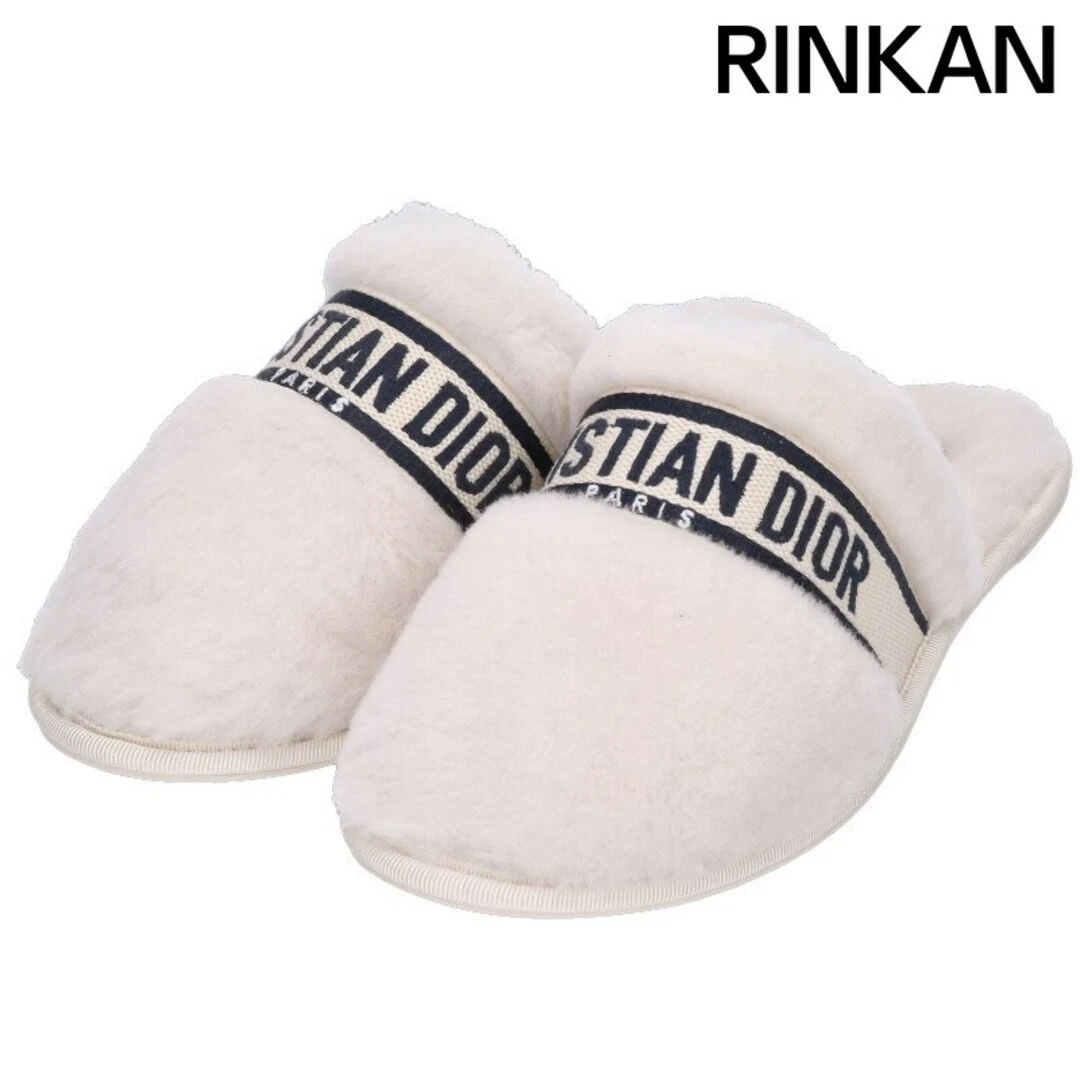 Sandales femme Dior Christian KDB725ESK26U375 logo ligne peau de mouton cuir 37,5