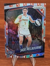 2025 Panini Prizm WNBA Jade Melbourne WNBA Logo Prizms #128 Washington Mystics