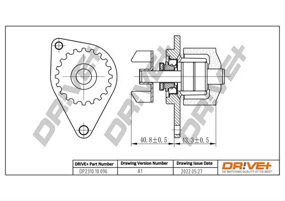 Bomba de agua mecánico DP2310.10.096 Dr!ve+ para CITROËN PEUGEOT MEGA