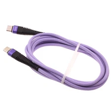 For Samsung Galaxy S20/S21/S22 - Purple 10ft PD Cable Type-C to USB-C Fast