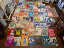 Lot of 59 Antique/Vintage Sheet Music Songs