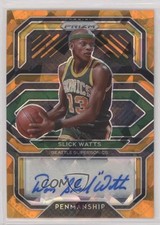 2020-21 Panini Prizm Penmanship Orange Ice Prizm Slick Watts #PE-SLW Auto a8x