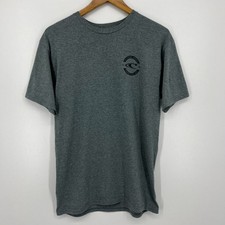 O'Neill T-Shirt Men's Size M Gray Modern Fit Double Sided Logo Beach Surf