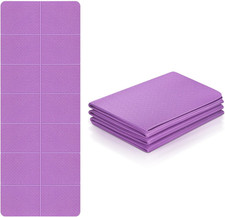 Flintronic Yogamatte Faltbar, Gymnastikmatte Rutschfest Leicht TPE, Fitnessmatte