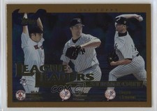 2002 Topps League Leaders Hideo Nomo Mike Mussina Roger Clemens #342 HOF 1n6z