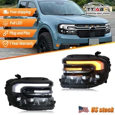 USED For 2022-2024 Ford Maverick LED Projector Headlights DRL Sequential signal