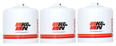 SET OF 3 K&N HIGH FLOW OIL FILTERS FOR CHEVROLET CORVETTE C6 LS3 LS9 S/C 6.2L V8