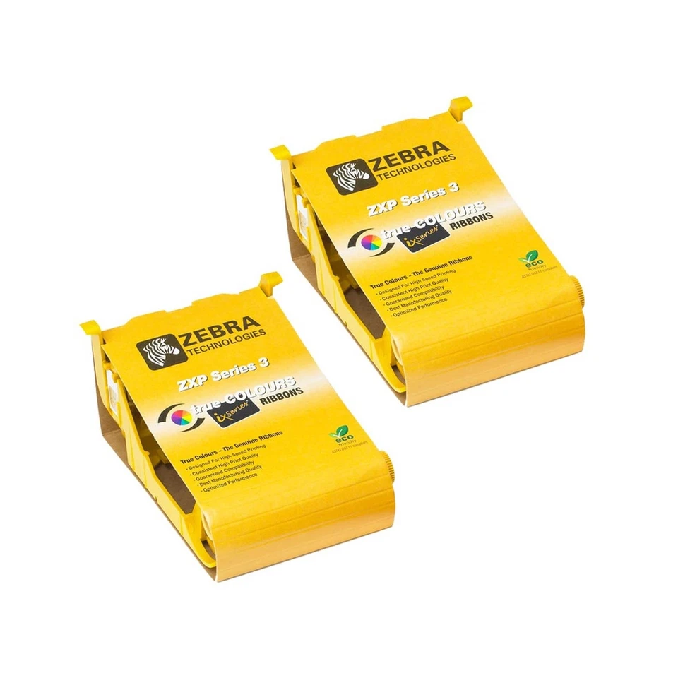 Paquete de 2 cintas de color YMCKO de alta capacidad Zebra-800033-340 True Colours iSeries... Foto 2 de 2