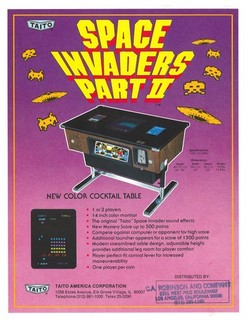 Space Invaders Part II Taito Video Arcade Flyer / Brochure / Ad - Hard to Find