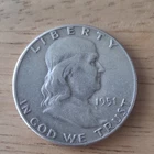 1951 Franklin Half Dollar Silver 50C Liberty Bell Circulated