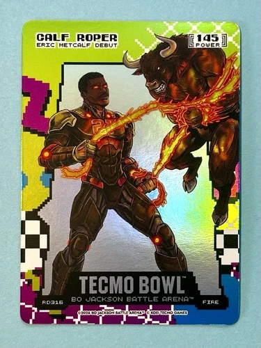 Bo Jackson Battle Arena ‘Calf Roper’ Eric Metcalf Debut Fire Rad #RD316