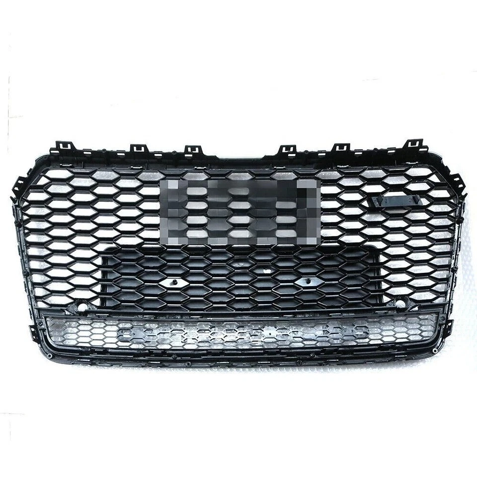 Grelha frontal de malha de favo de mel para Audi A7 S7 RS7 Style 2016 2017 2018 - Imagem 2 de 4